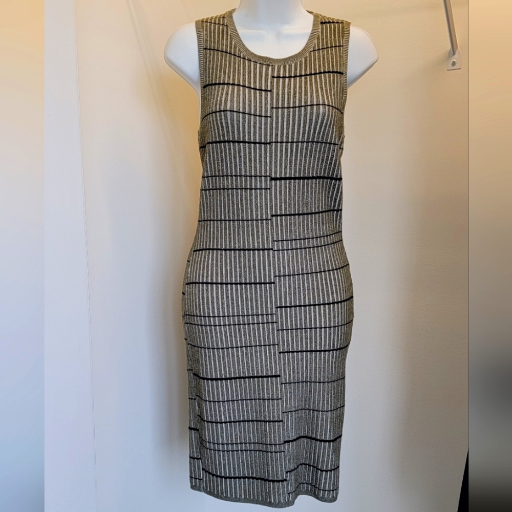 Guess Green/Navy Sleeveless Sweater Dress Sz: M